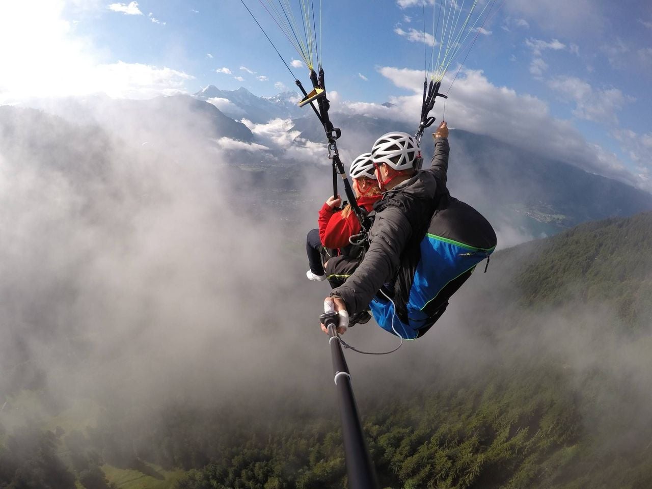 "Sunset" Schynige Platte paragliding from Interlaken