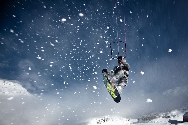 Snowkite Kurs Privat  Simplonpass