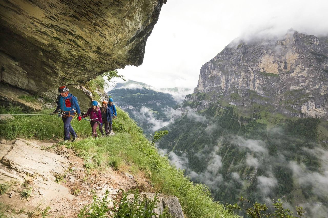 Klettersteig Mürren für Anfänger