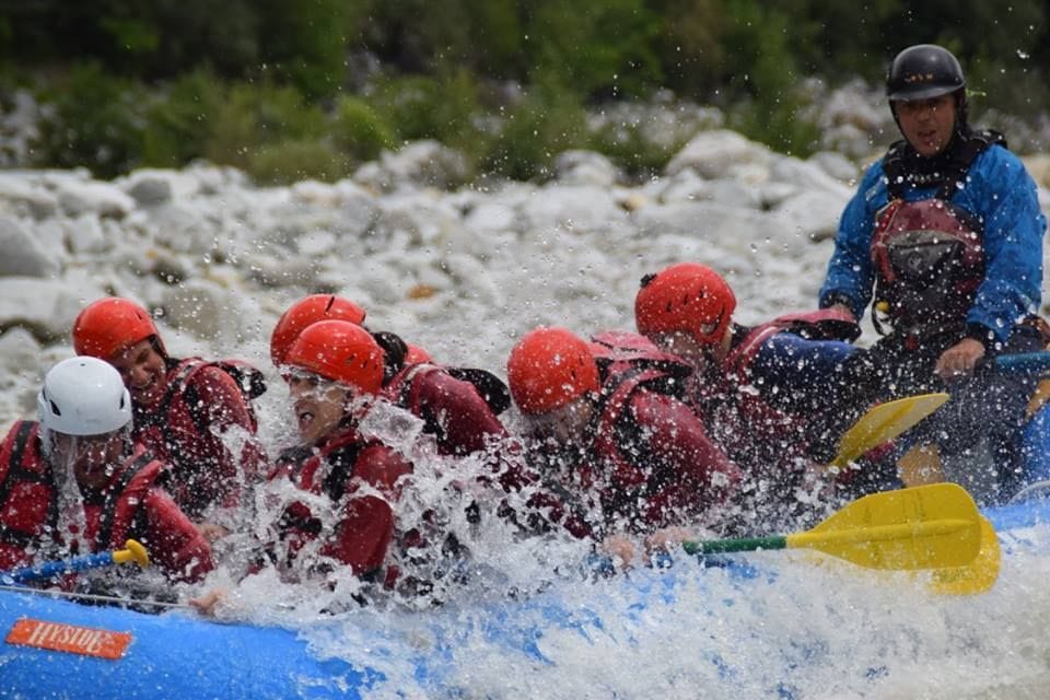 Rafting Chateau d'Oex auf der Saane von Saanen/Gstaad nach Chateau d'Oex