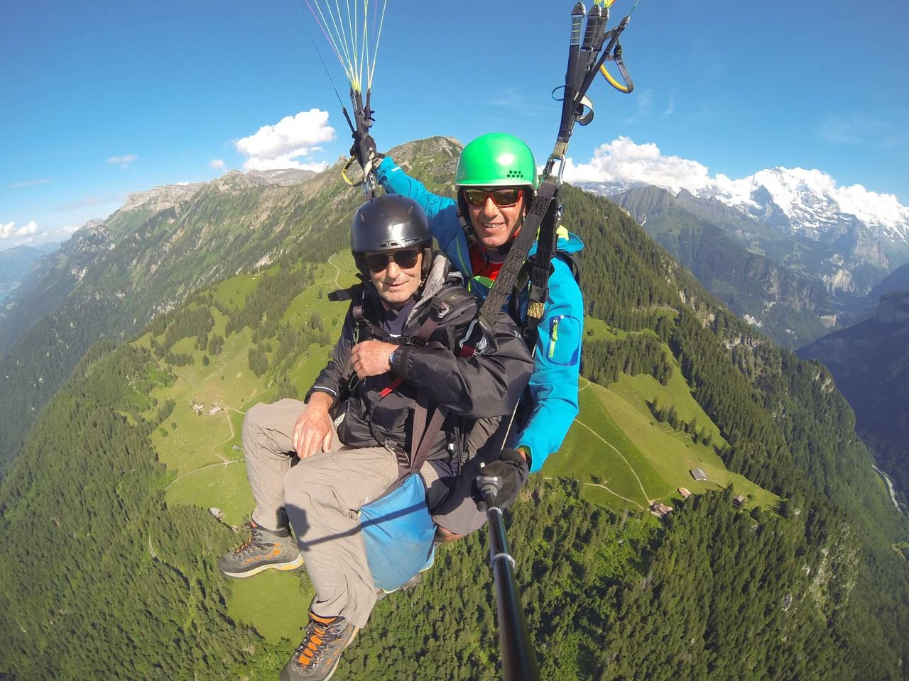 "Sunset" Schynige Platte paragliding from Interlaken