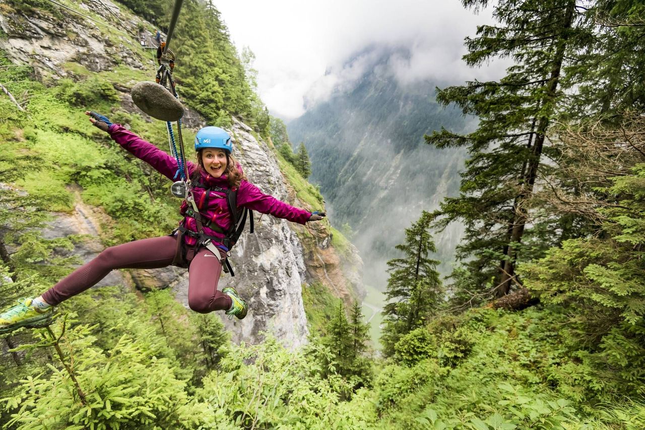 Klettersteig Mürren für Anfänger