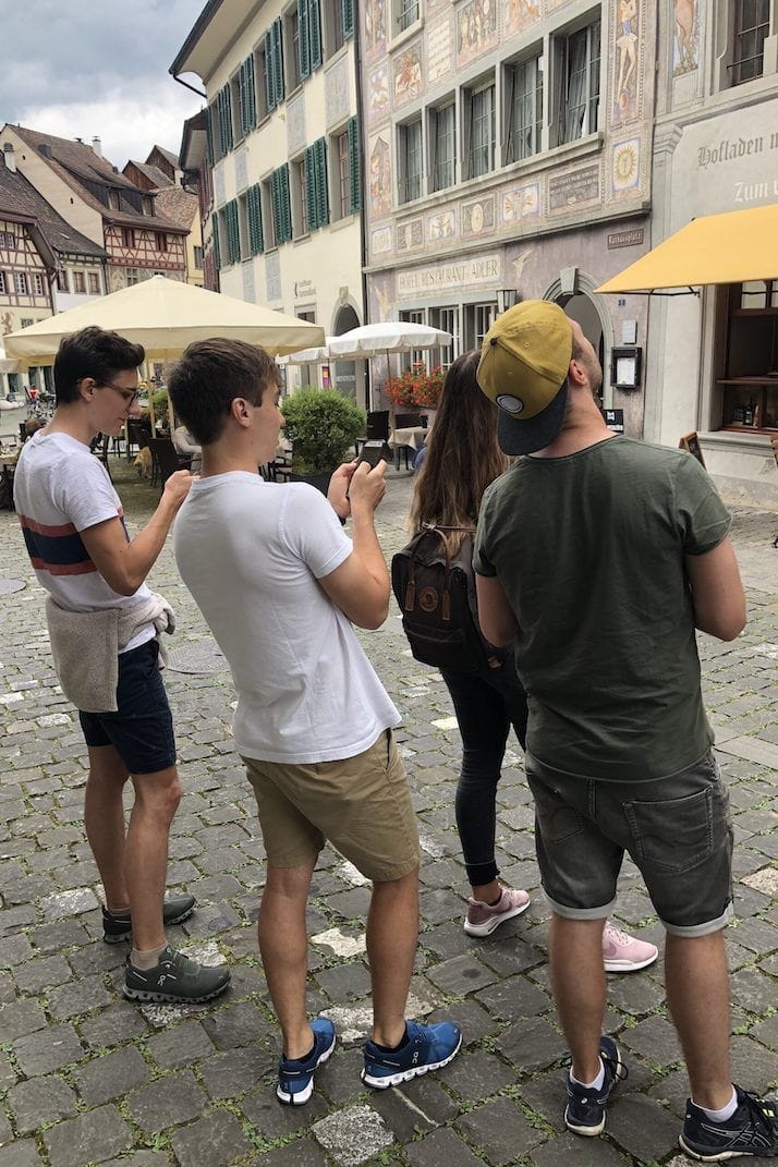 Schaffhausen interaktive Schnitzeljagd mit dem Smartphone