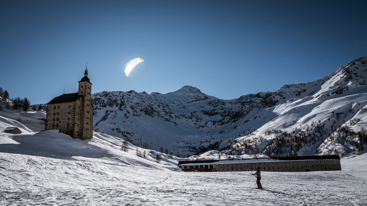 Snowkite Kurs Privat  Simplonpass