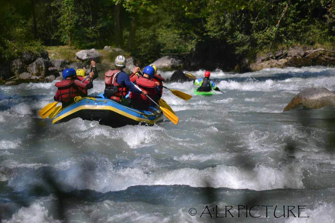 Rafting Chateau d'Oex auf der Saane von Saanen/Gstaad nach Chateau d'Oex