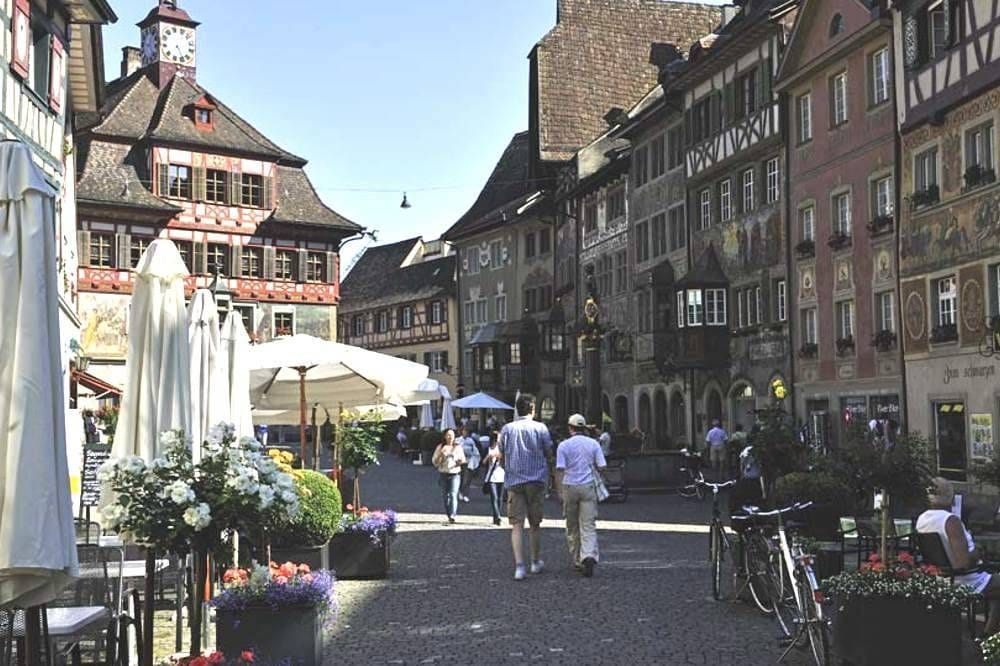 From Zurich: Half day bus tour to Rhine Falls and Stein am Rhein