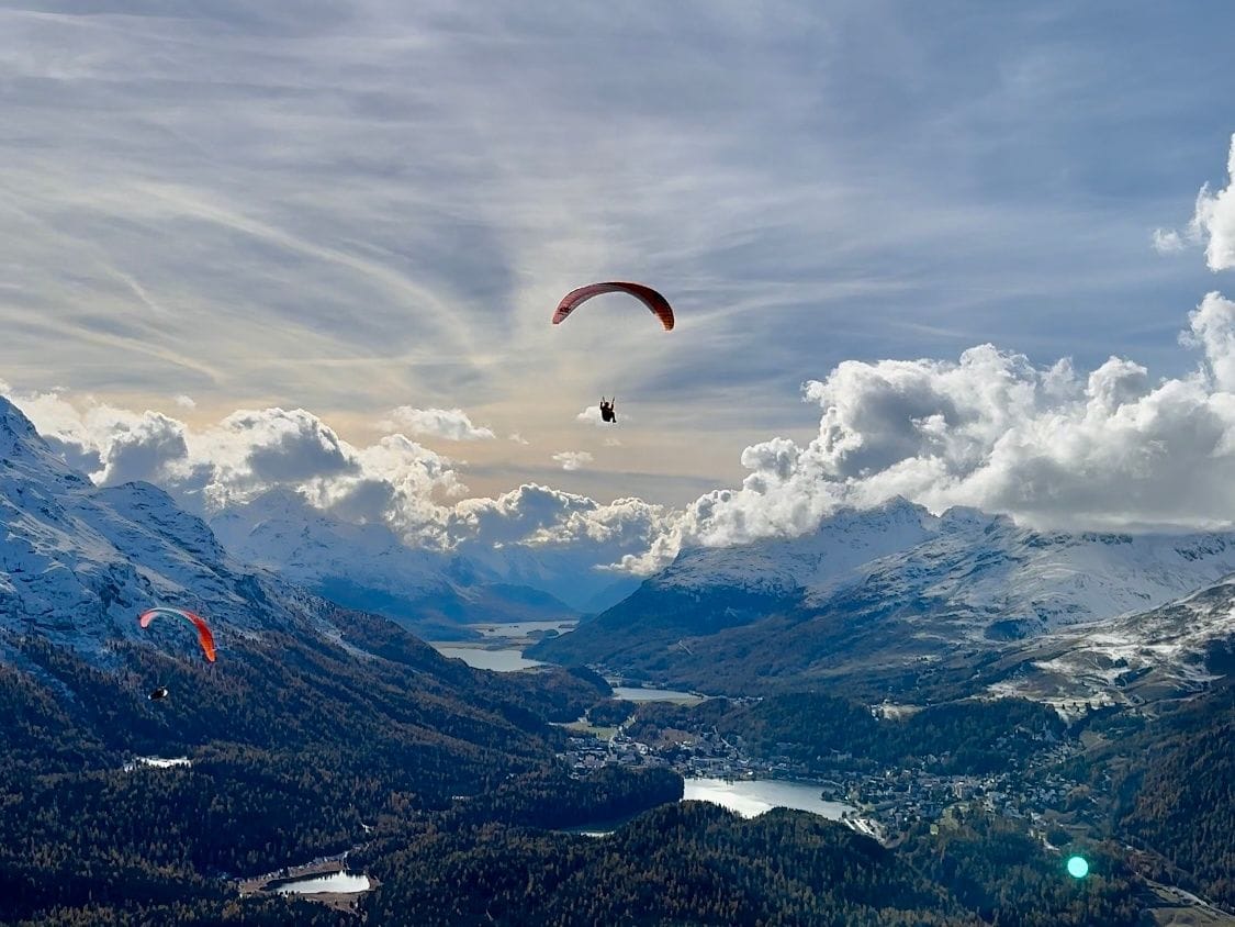 Engadin Gleitschirmfliegen mit tollen Extras
