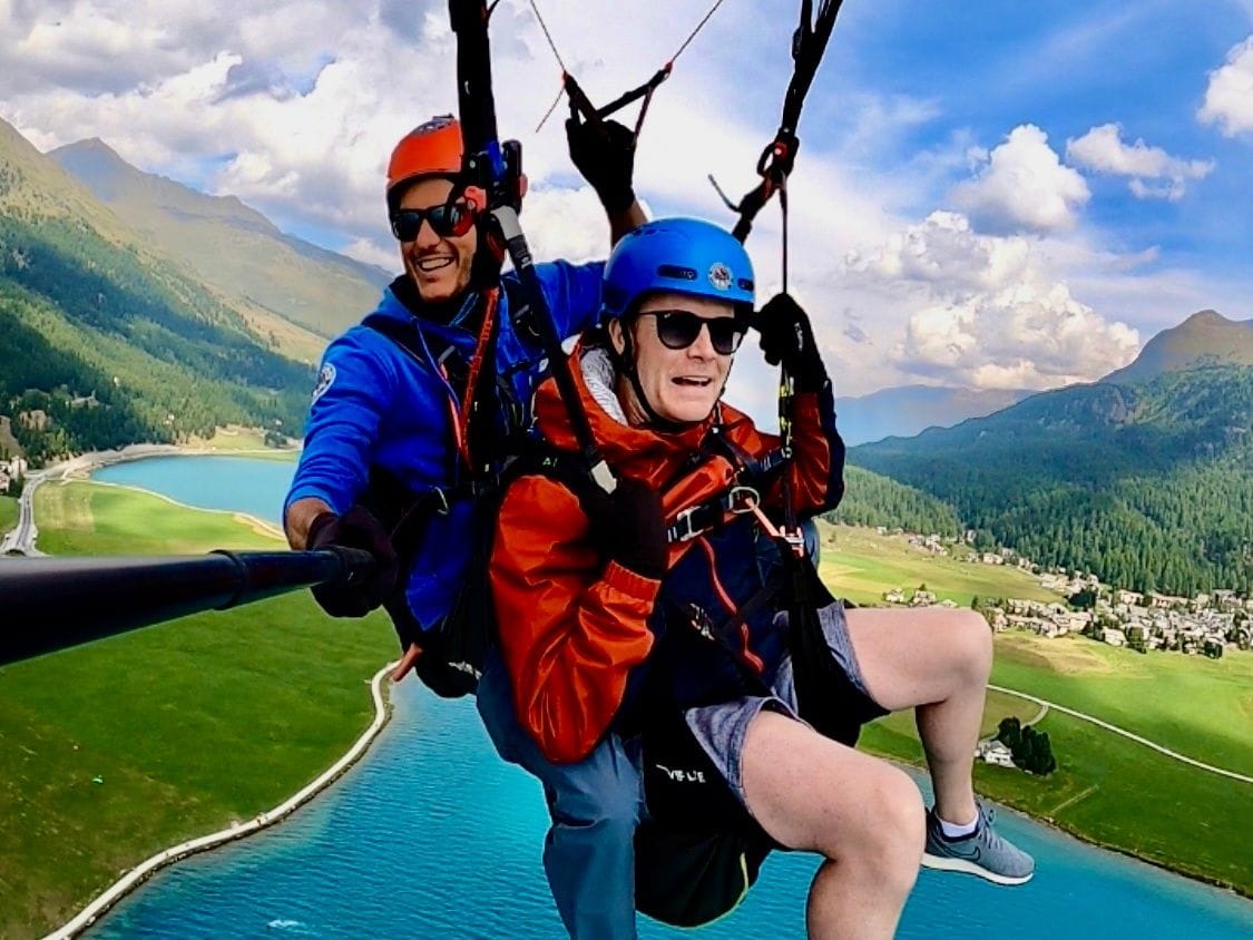 Engadin Gleitschirmfliegen mit tollen Extras