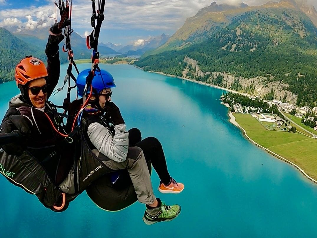 Engadin Gleitschirmfliegen mit tollen Extras