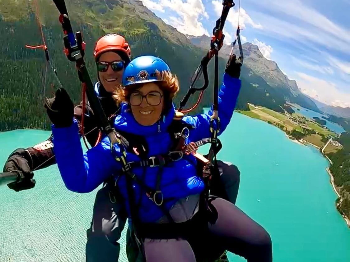 Engadin Gleitschirmfliegen mit tollen Extras