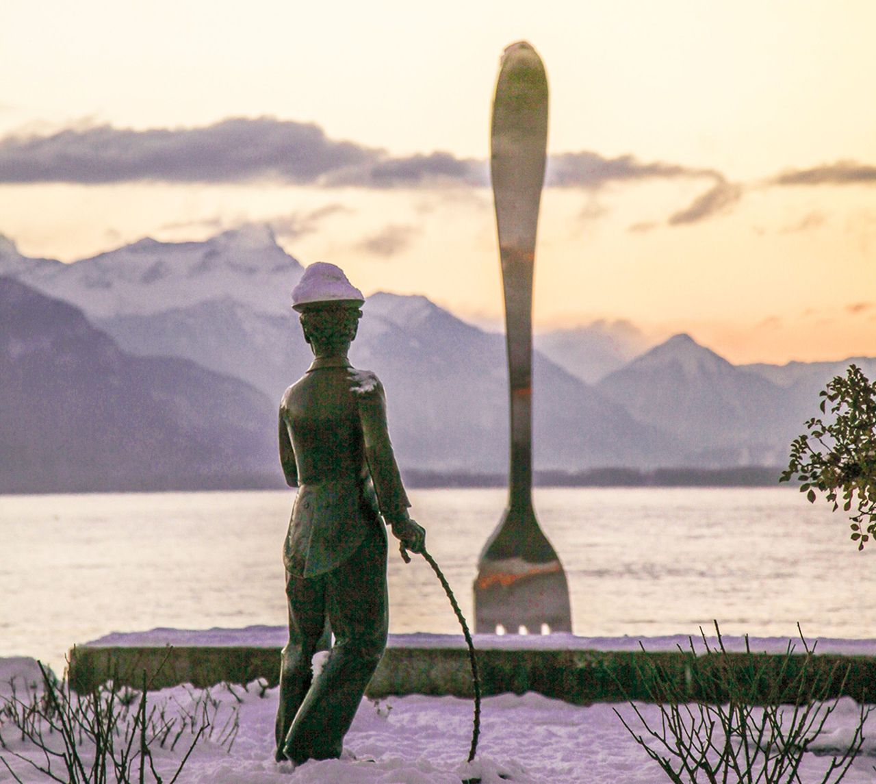 Ab Genf: Winter Tour Chaplin, Montreux und Chillon