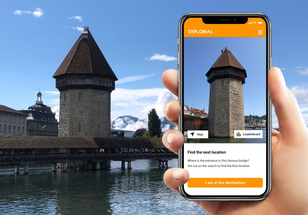 Lucerne interactive scavenger hunt with smartphone