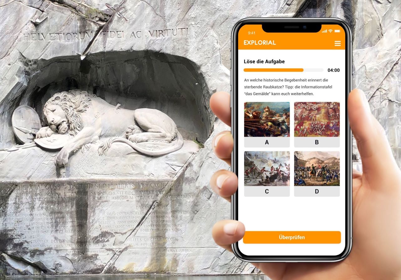 Lucerne interactive scavenger hunt with smartphone
