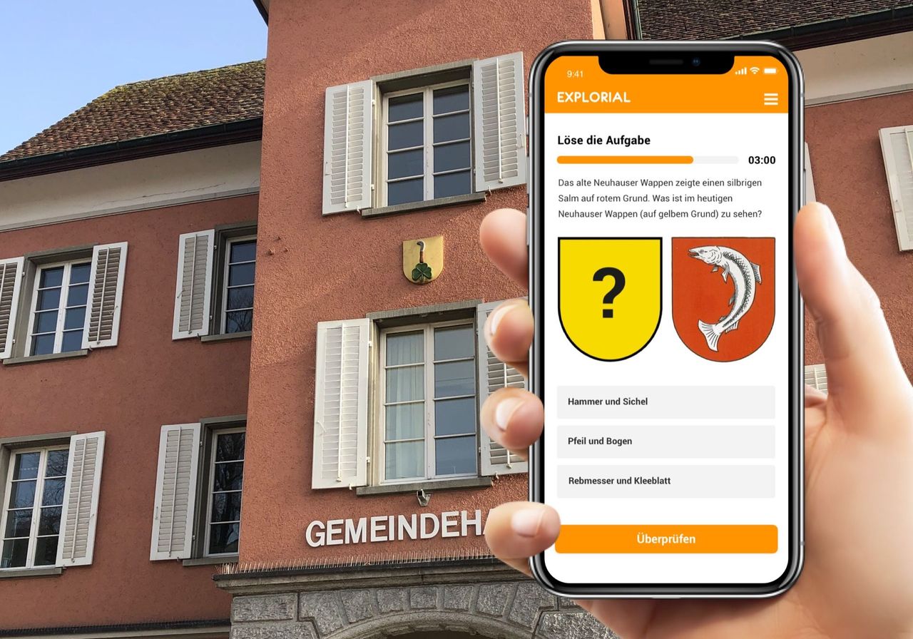 Neuhausen am Rheinfall interaktive Schnitzeljagd mit dem Smartphone