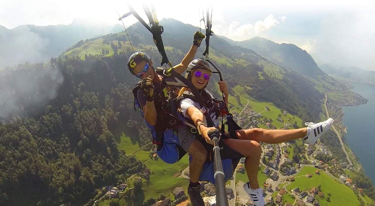 Pilatus Gleitschirmfliegen Tandem ab Kriens