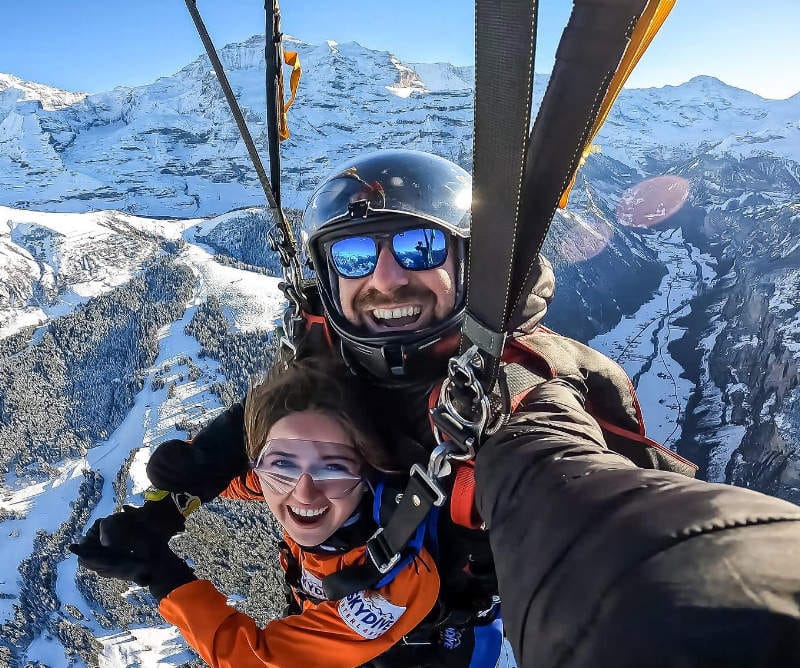 Eiger Jump Lauterbrunnen Helikopter Skydive