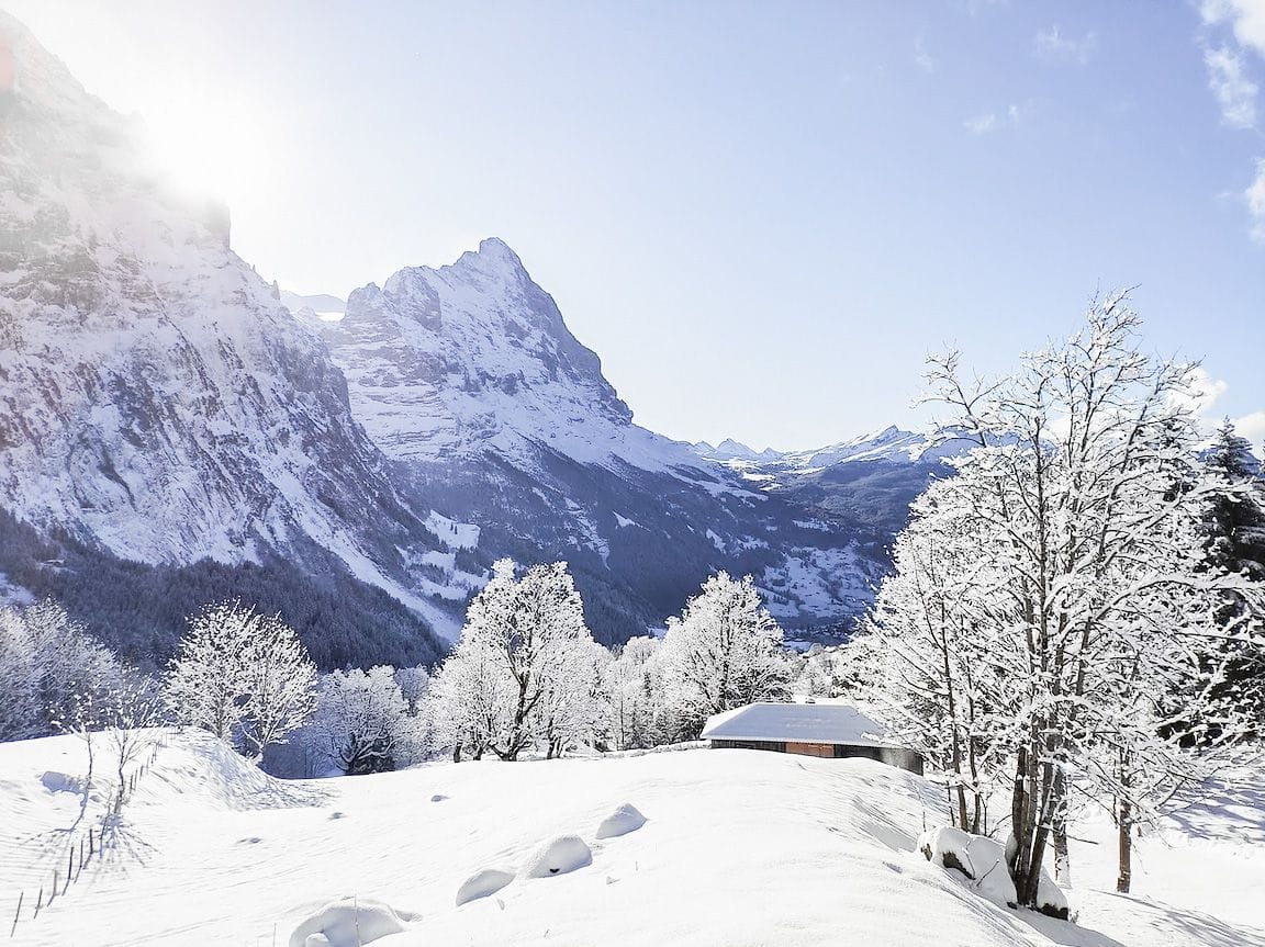 Leichte Schneeschuhtour zum Wetterhorn