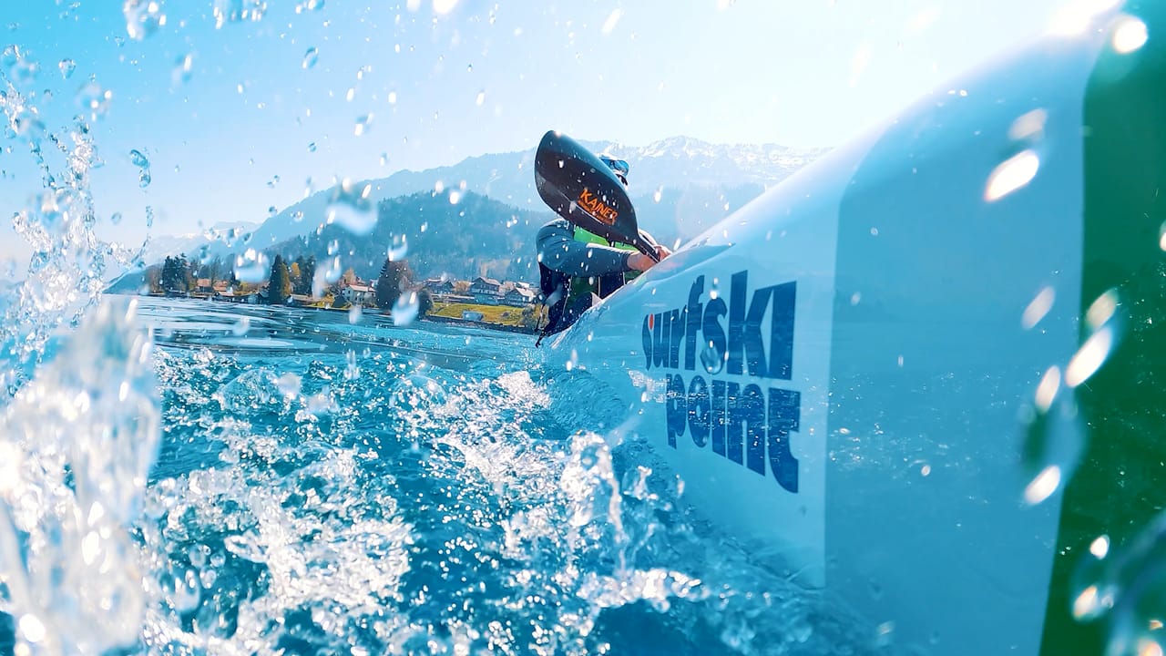 Surfski kayak rental in Gunten on Lake Thun