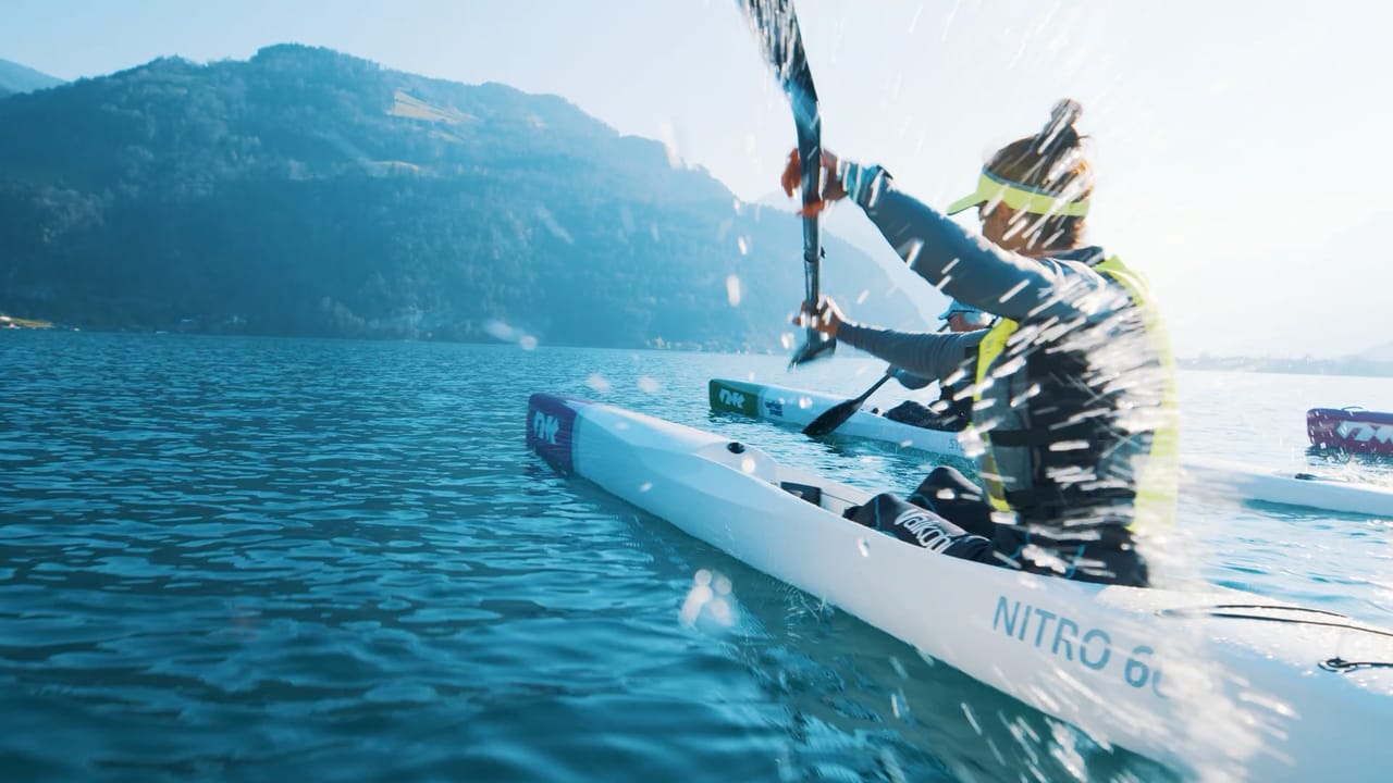 Surfski kayak rental in Gunten on Lake Thun