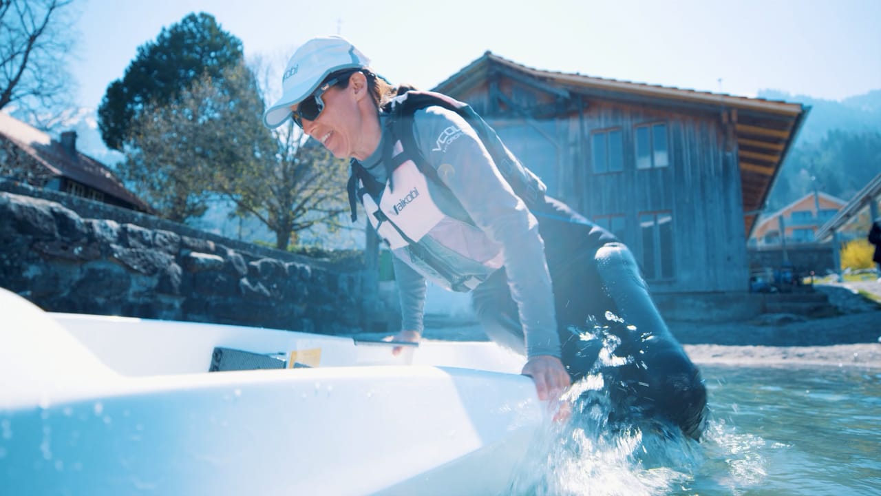 Surfski kayak rental in Gunten on Lake Thun