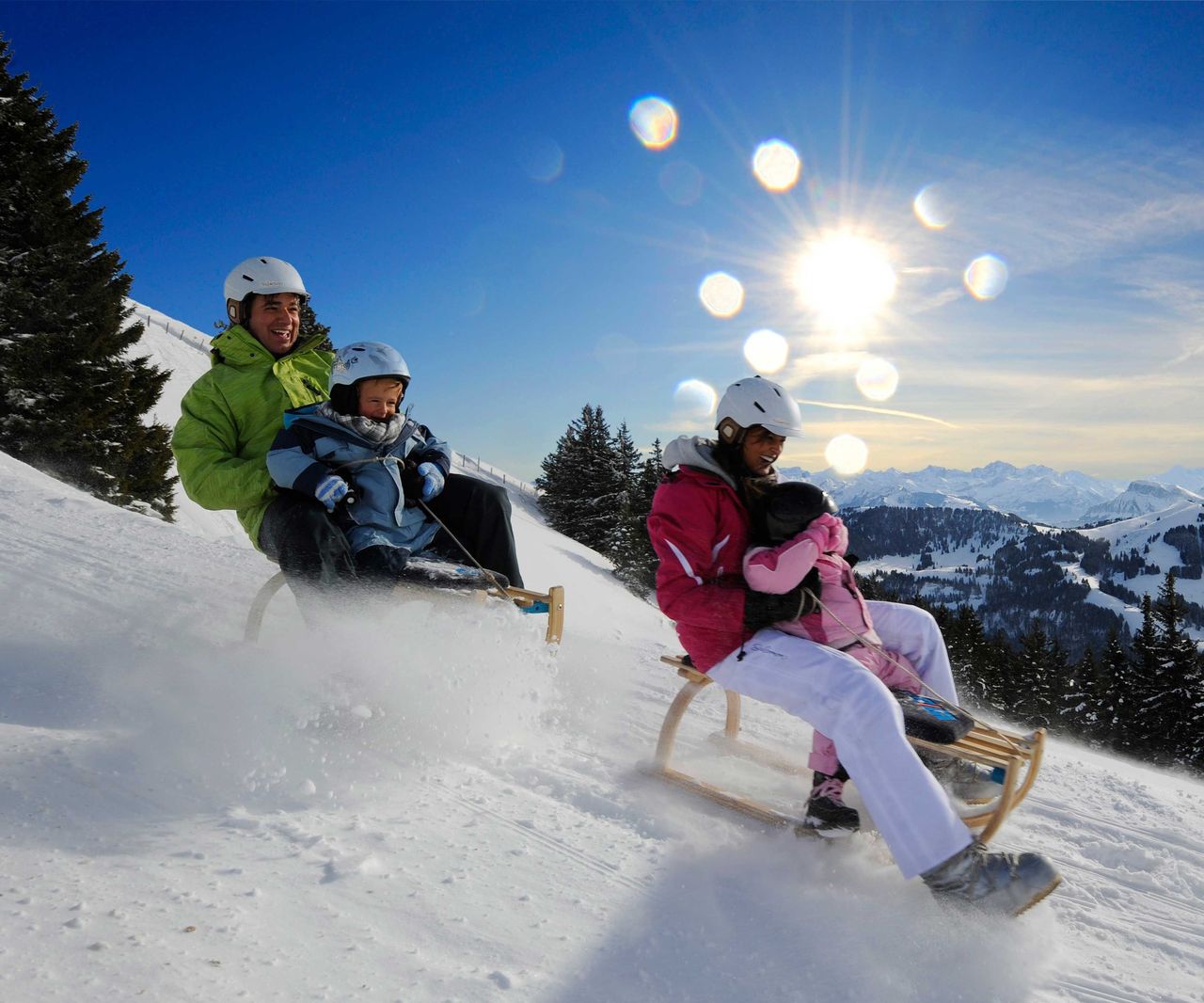 Schlitteln Rigi Tageskarte inkl. Bahnticket