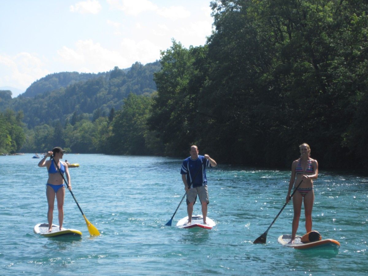 Stand up Paddle auf der Rhône