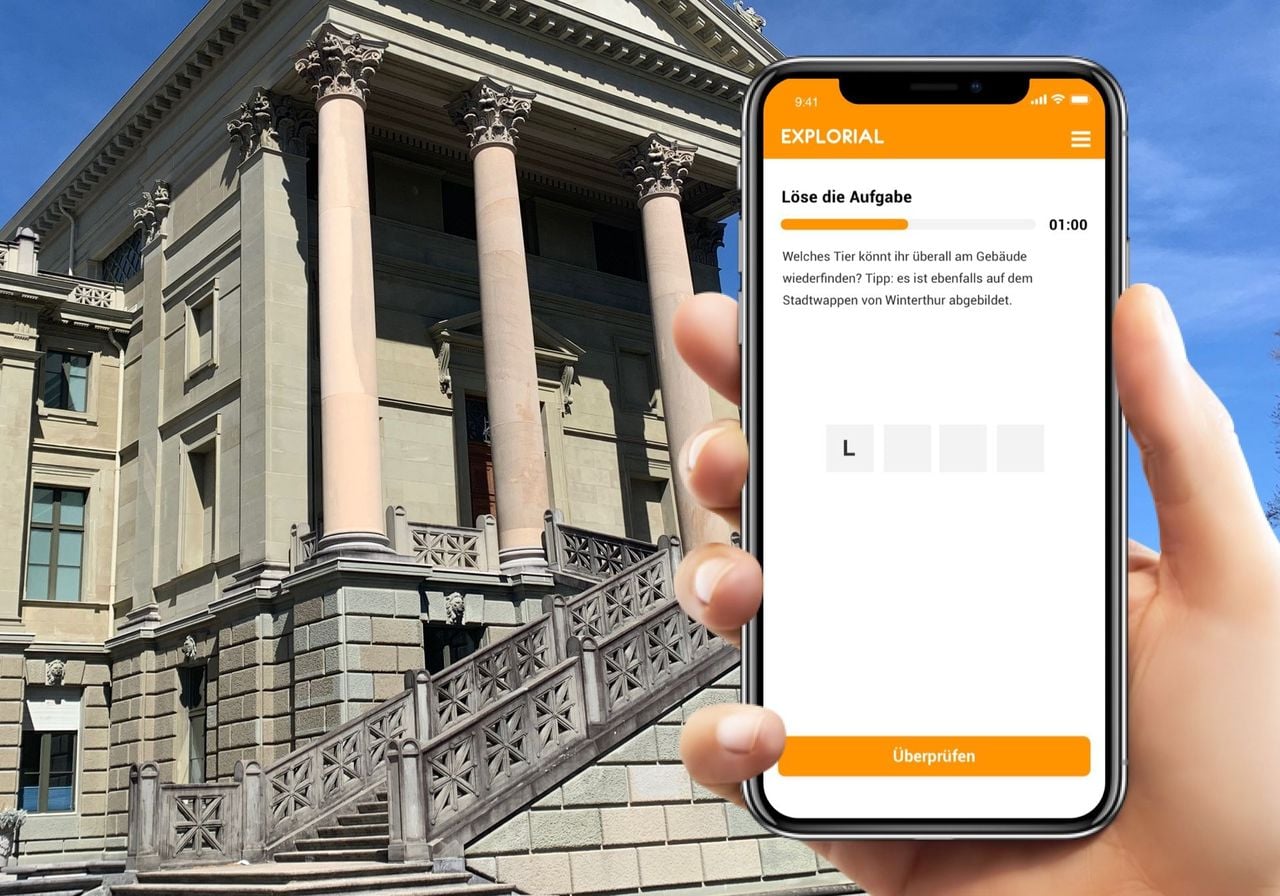 Winterthur interactive scavenger hunt with smartphone