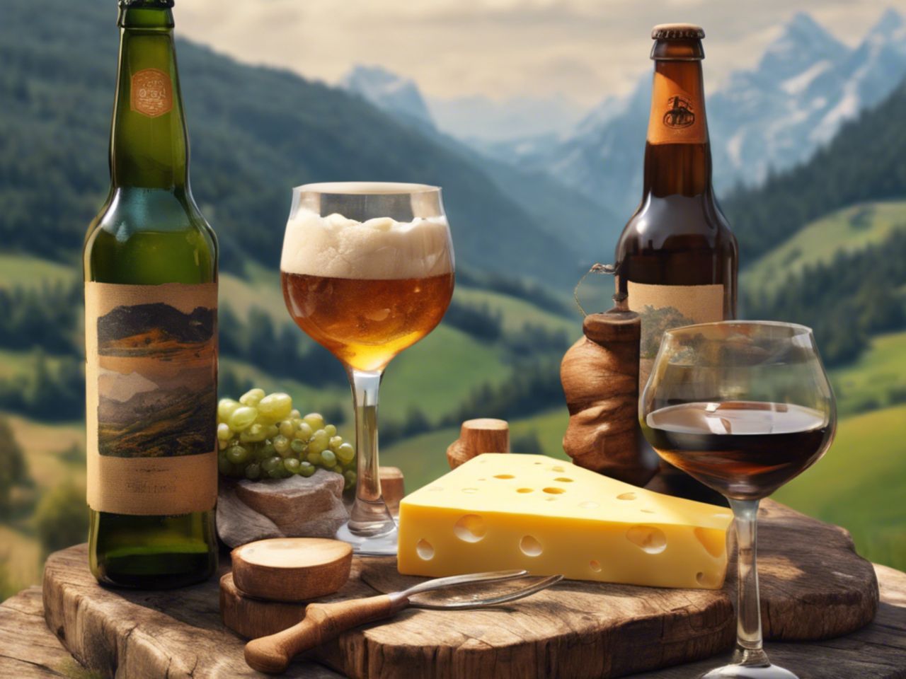 Bier Picknick auf der Seebodenalp