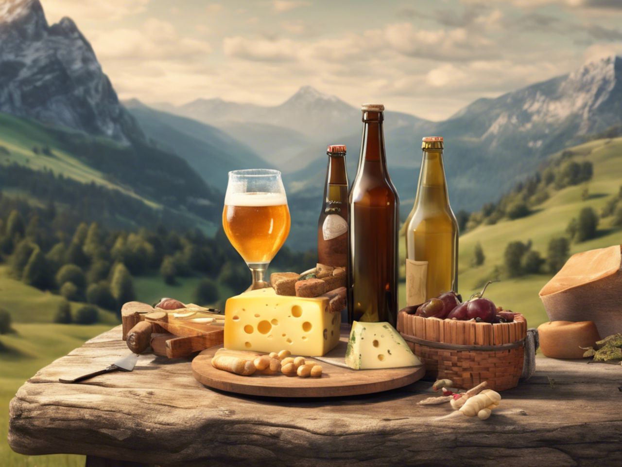 Bier Picknick auf der Seebodenalp