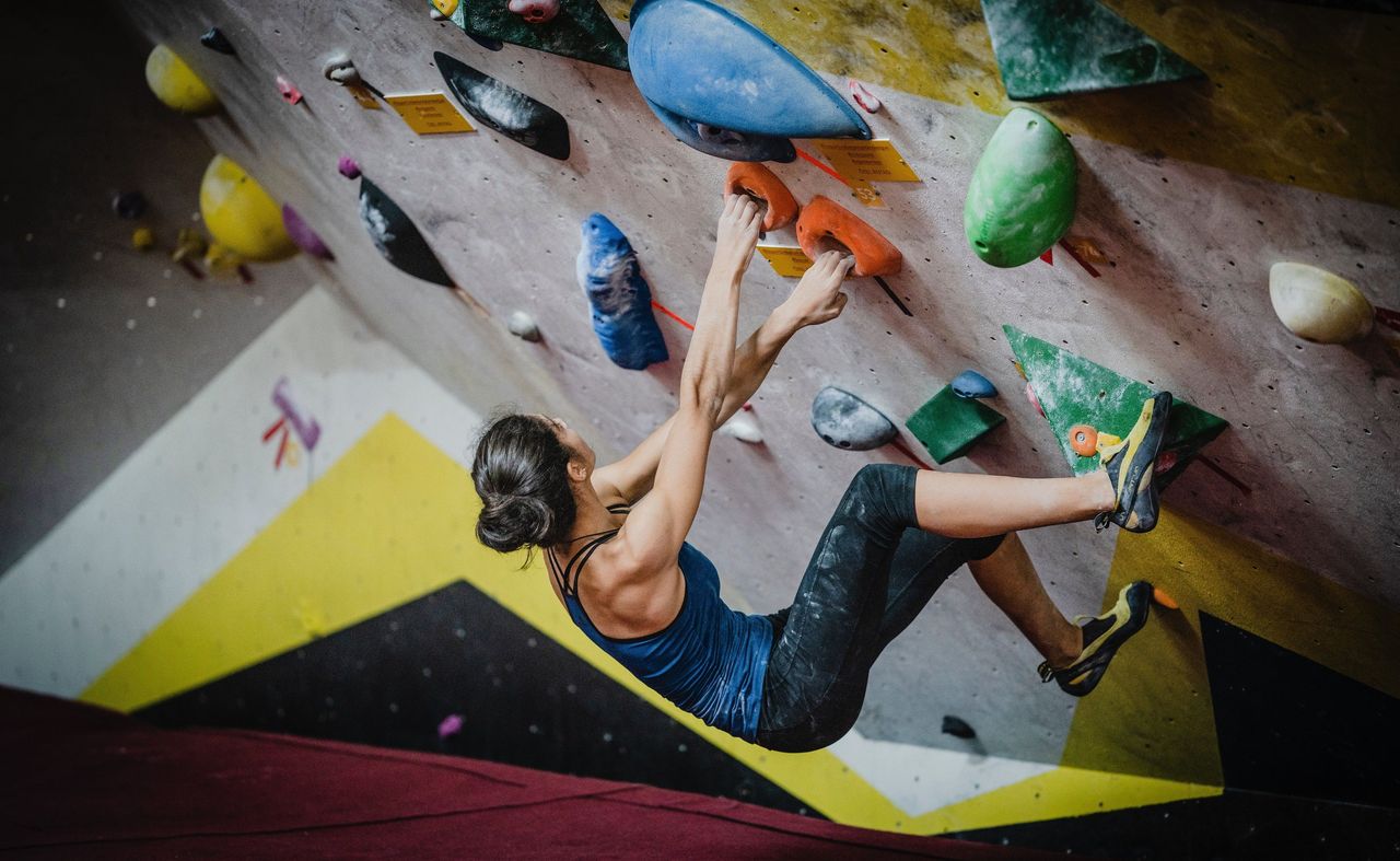 Indoor climbing at CERVO in Zermatt