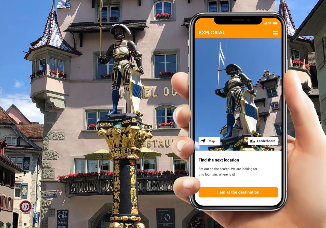 Zug interaktive Schnitzeljagd mit dem Smartphone