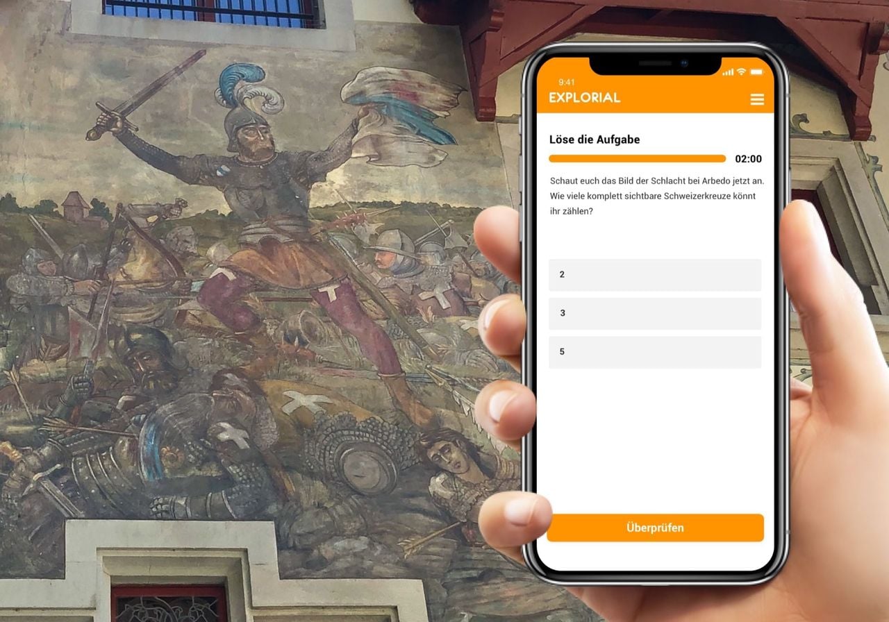 Zug interaktive Schnitzeljagd mit dem Smartphone