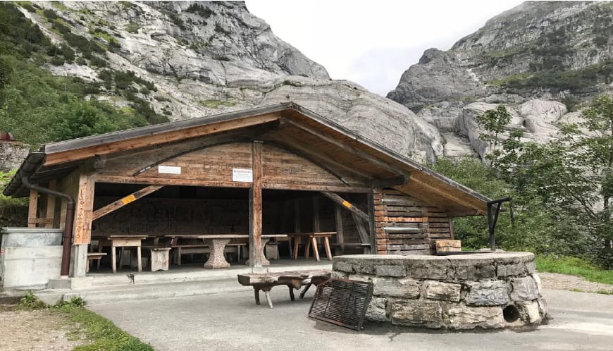 Grill site Gletschersand