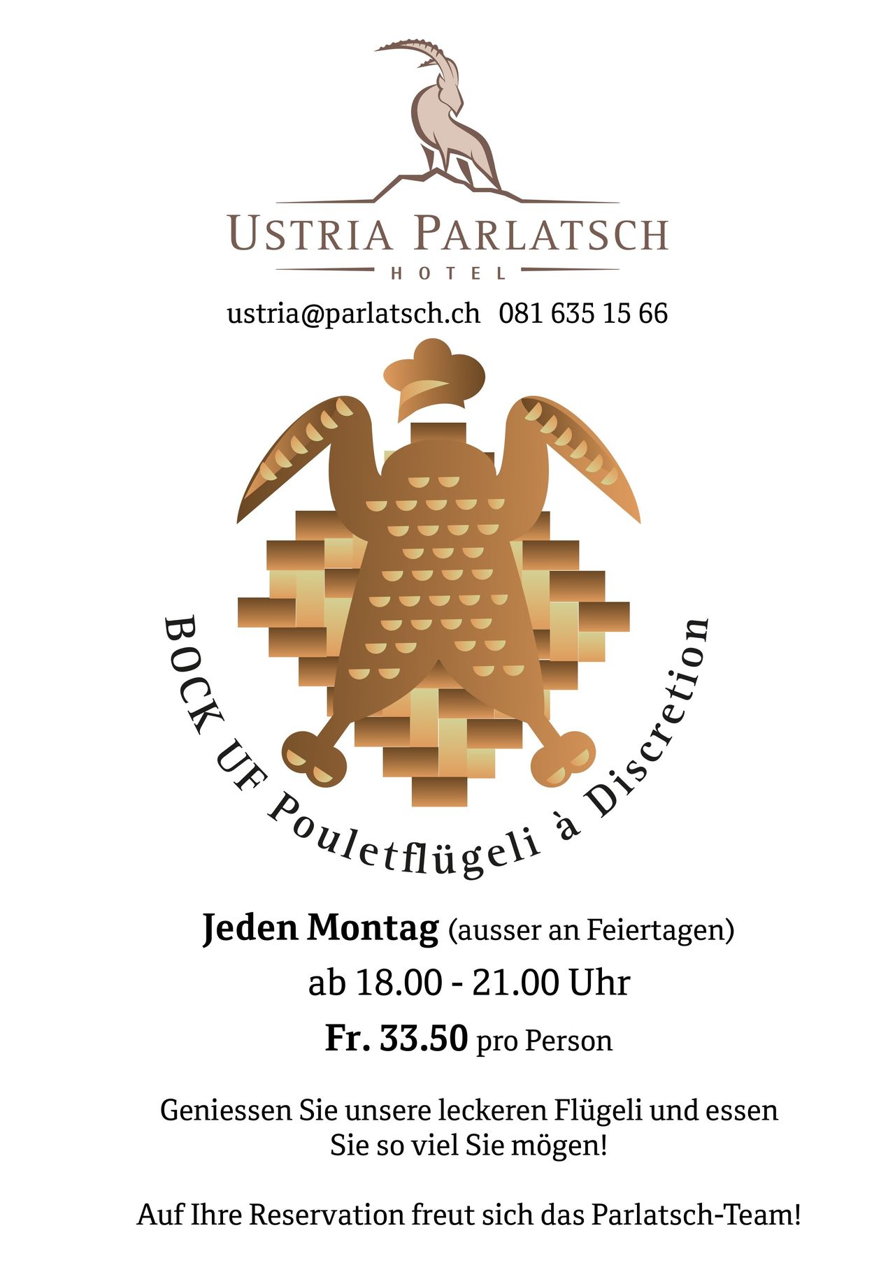 Pouletflügeli à Discretion