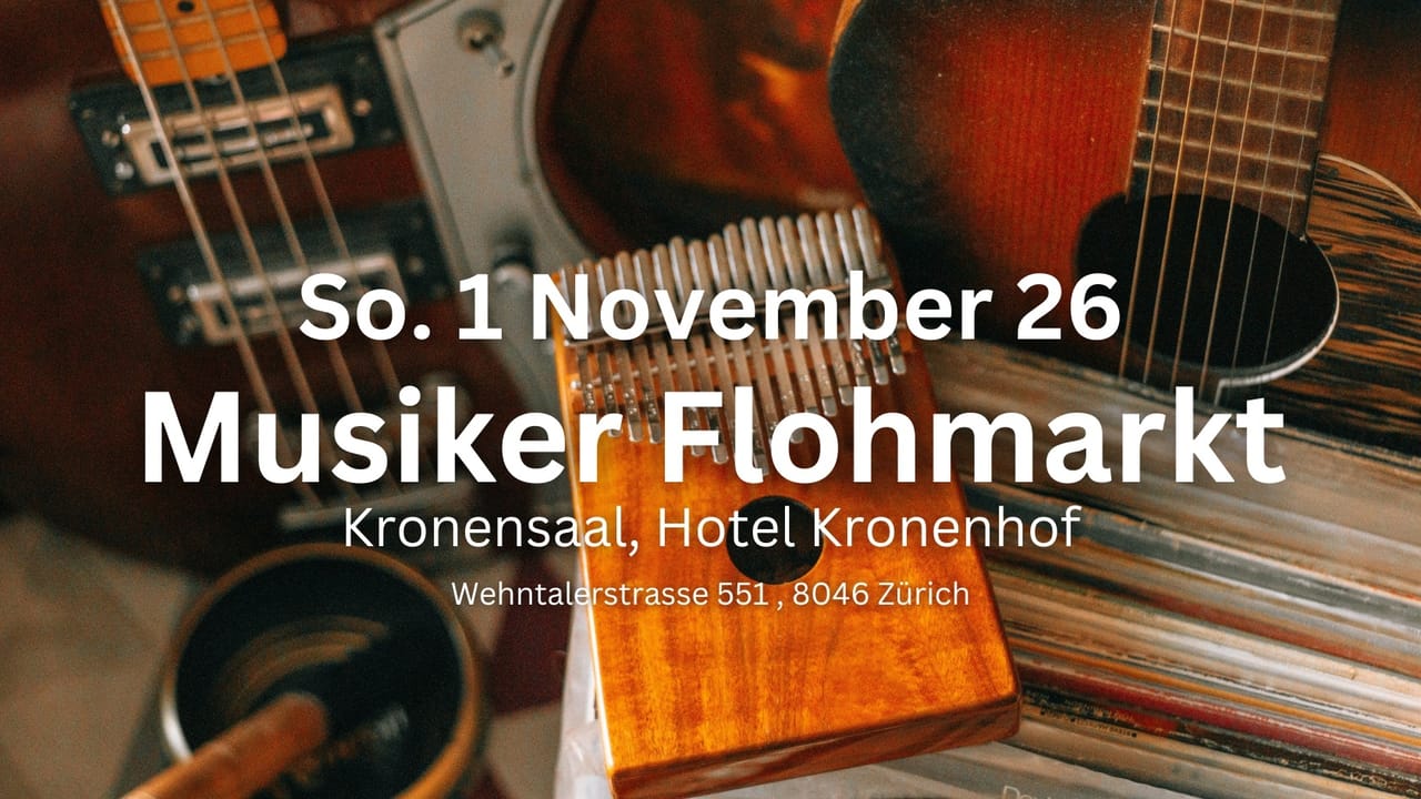 Musiker Flohmarkt, offen für alle, freier Einlass