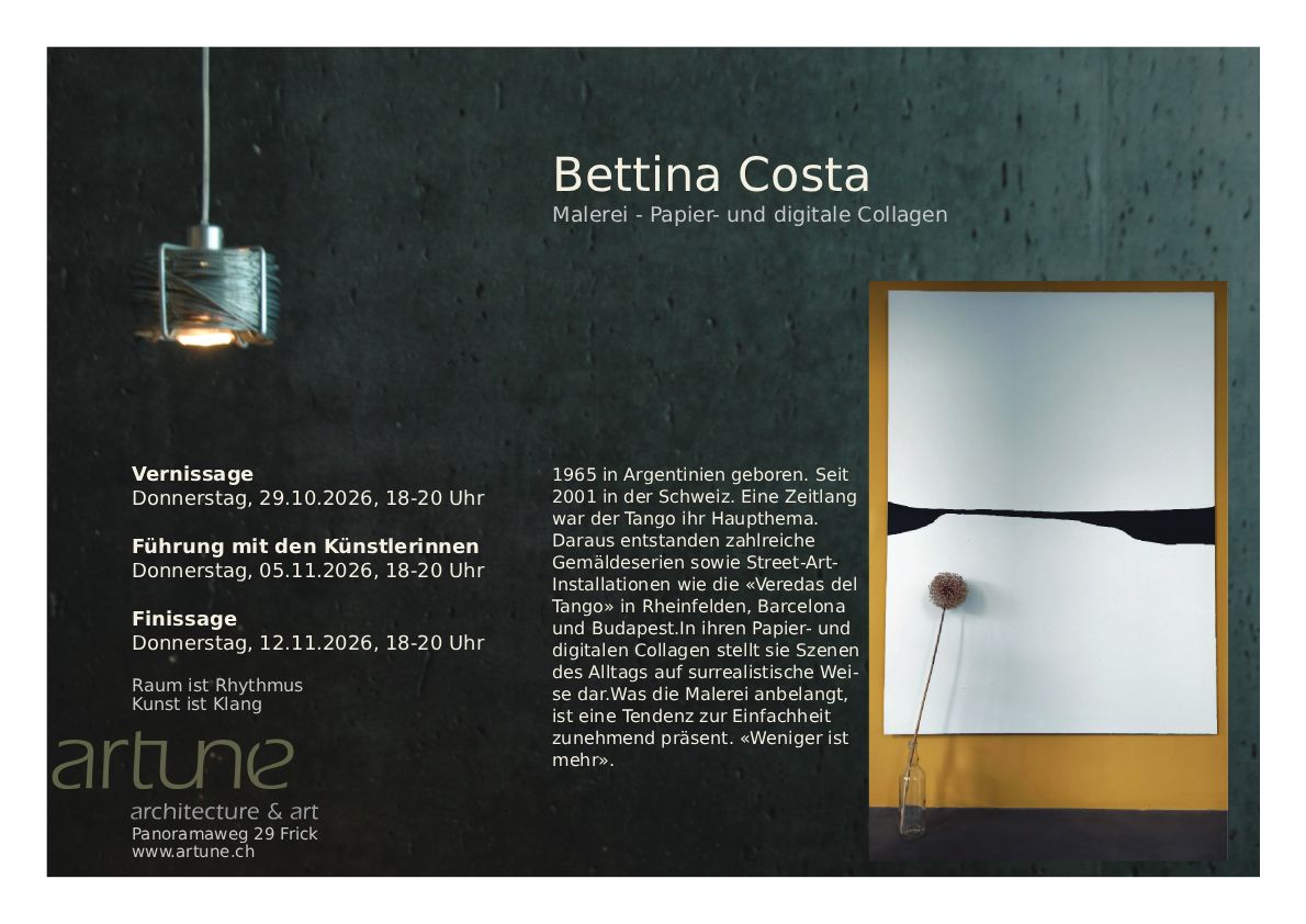 artune - Ausstellung Oktober / November 2026