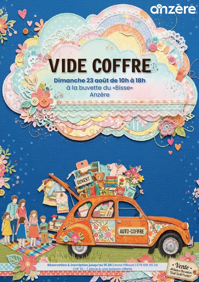 Trunk sale - Buvette du Bisse d'Anzère