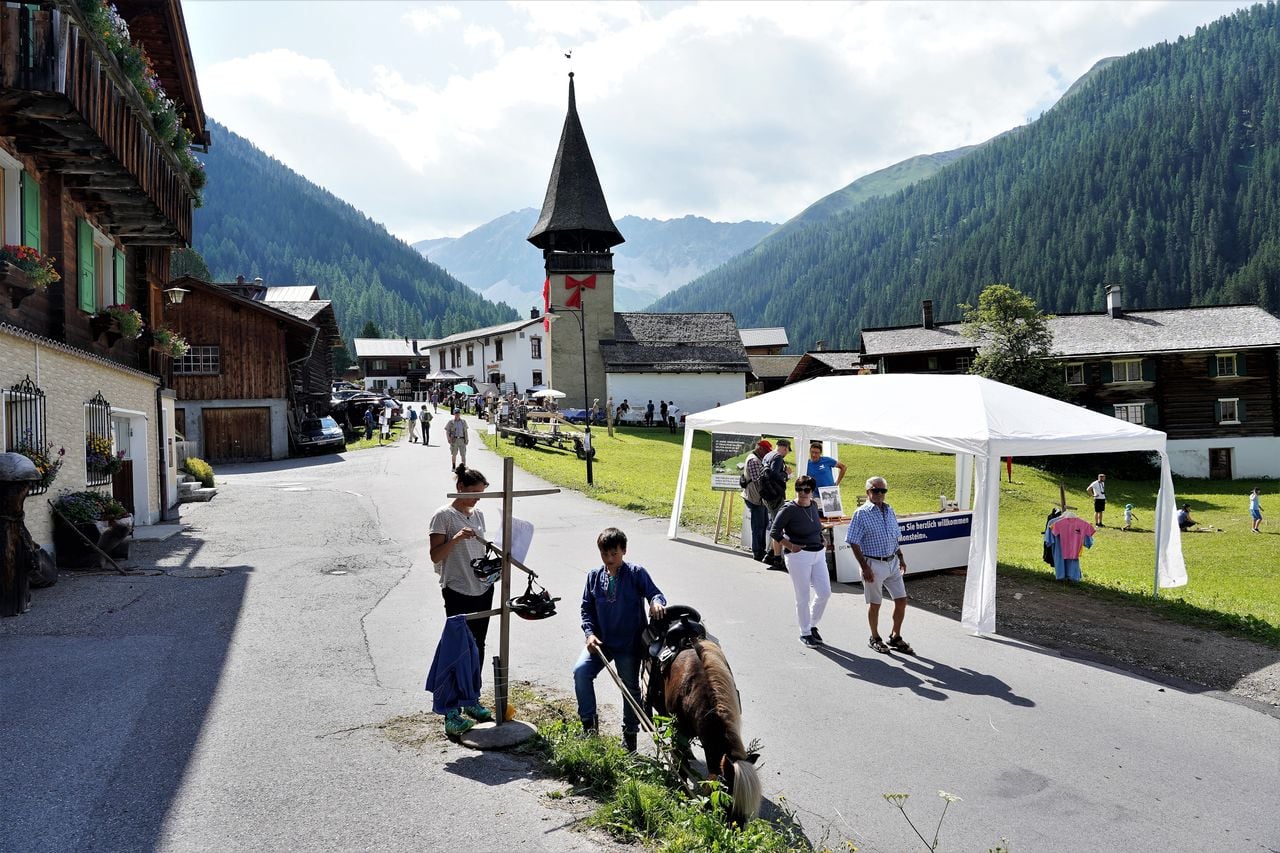 Church service - at the Monstein village festival