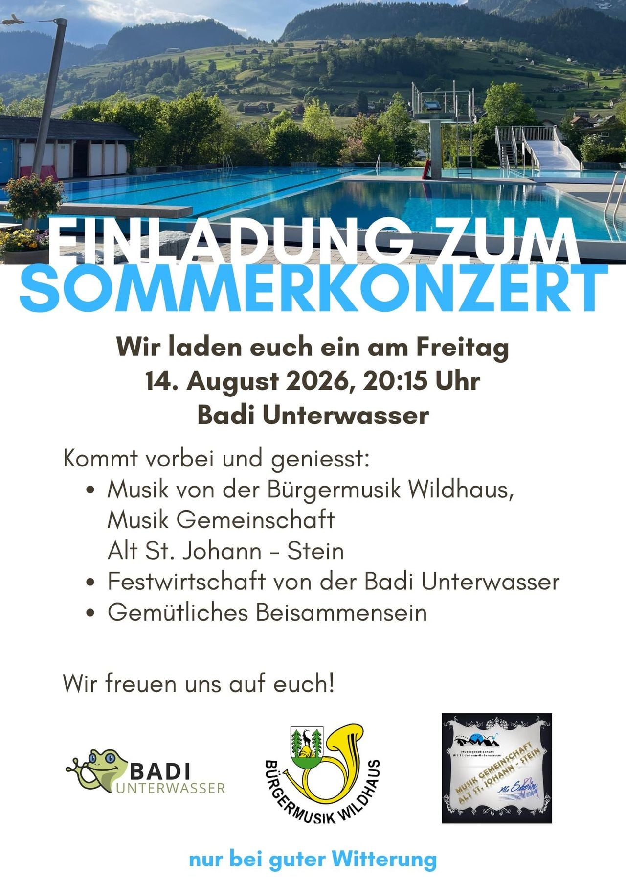Sommerkonzert in der Badi
