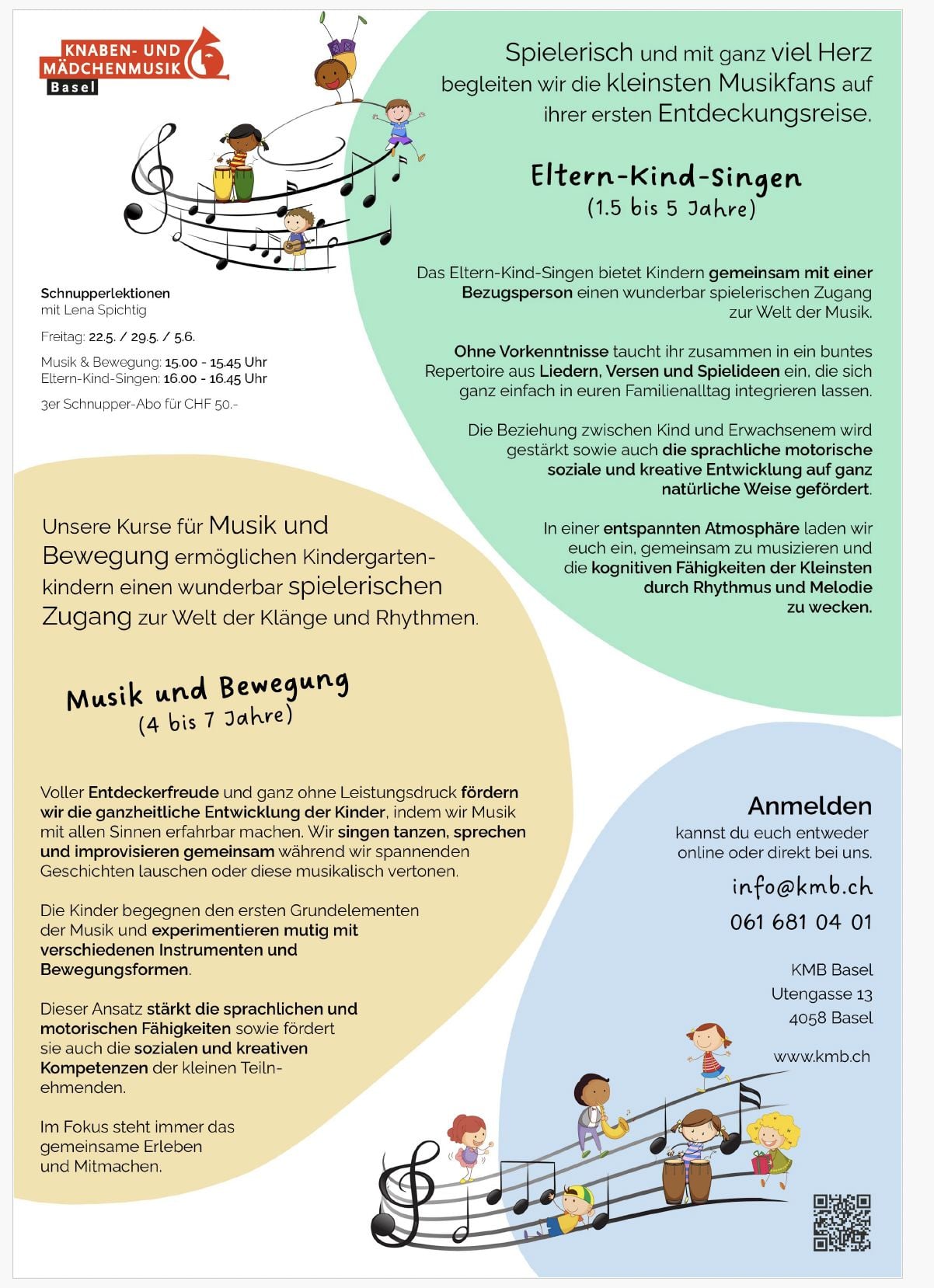 Eltern-Kind-Singen - neue Angebote der KMB