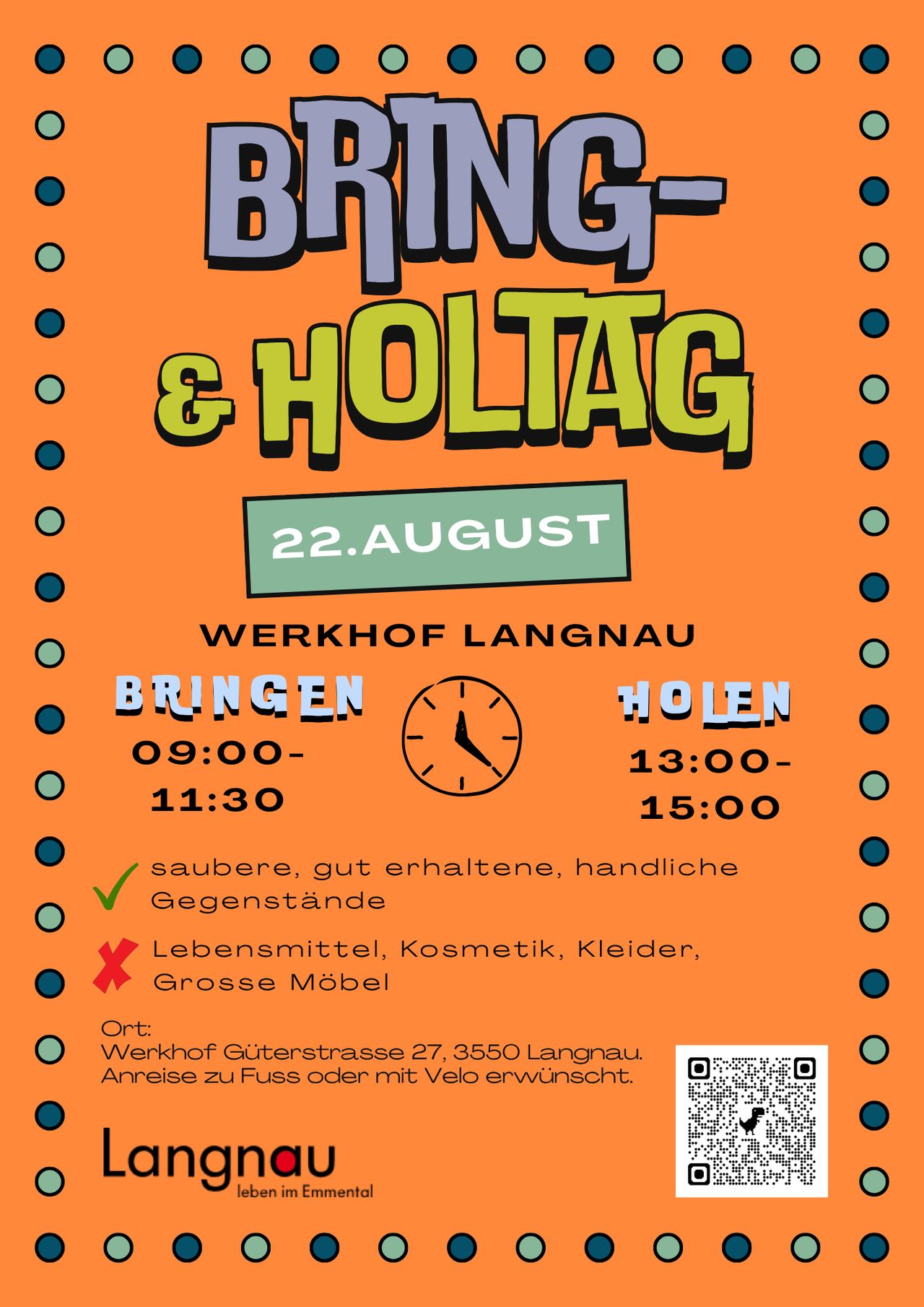 Drop-off and collection day