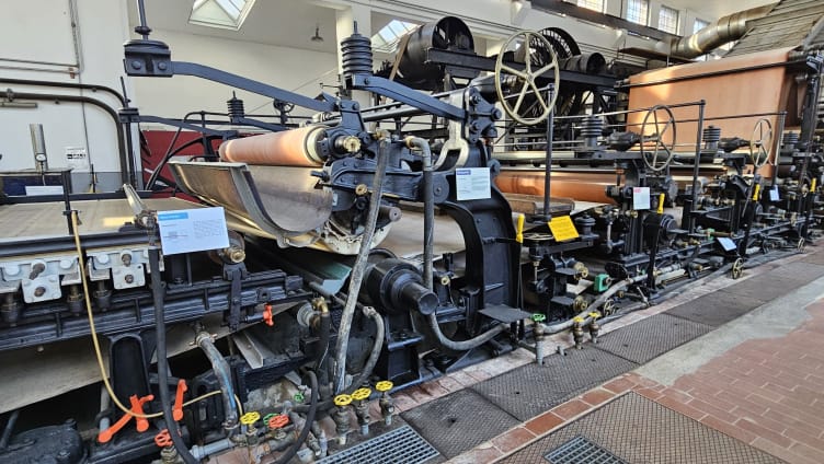 Historische Papiermaschine PM1 Bischofszell Tage der offenen Tür