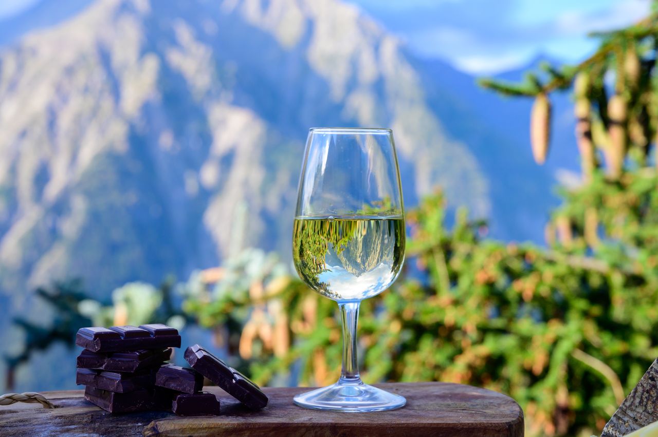 Wine tasting at Tällihütte