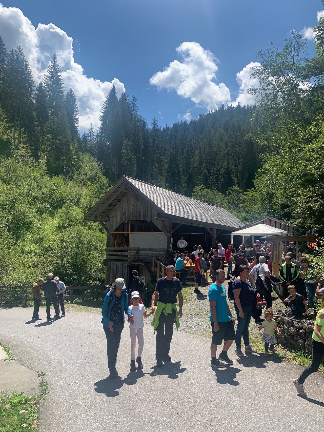 "Sagi-Fest" at the old sawmill in Tschiertschen
