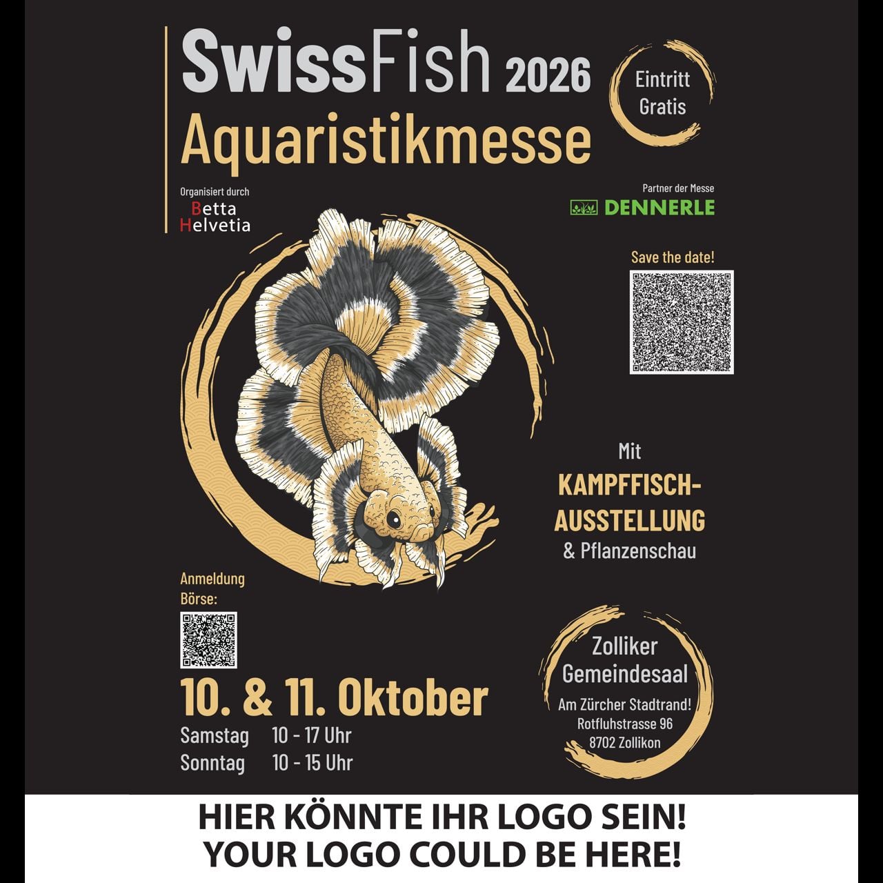 SwissFish 2026 - Aquatic expo with international betta fish beauty contest