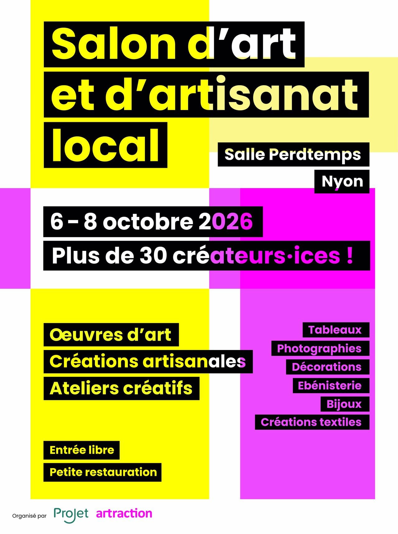 Salon d'art et d'artisanat local