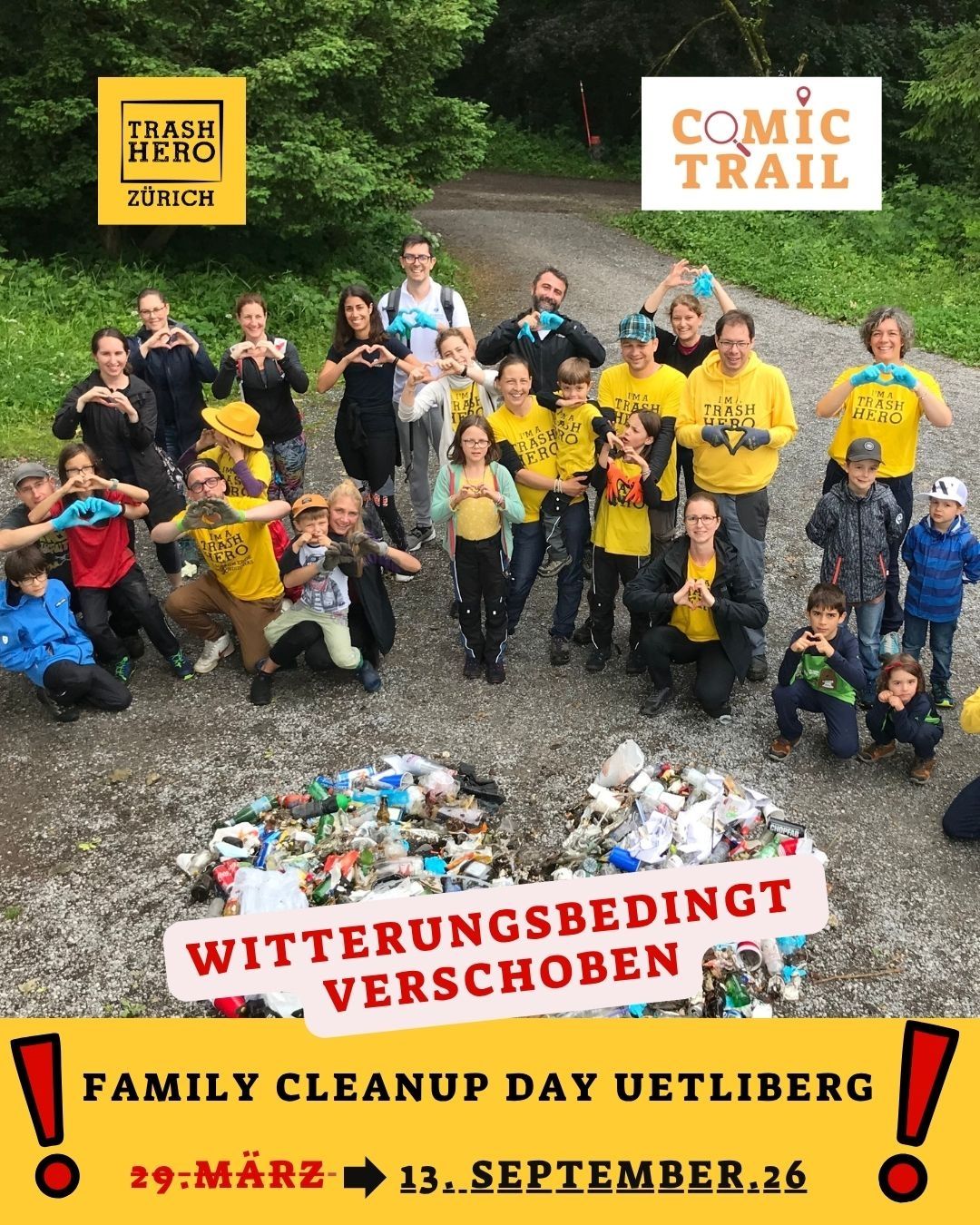 Family Cleanup Day mit Trash Hero Zürich & ComicTrail