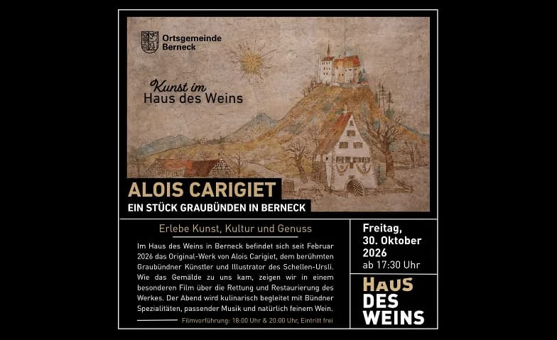 Alois Carigiet: Ein Stück Graubünden in Berneck