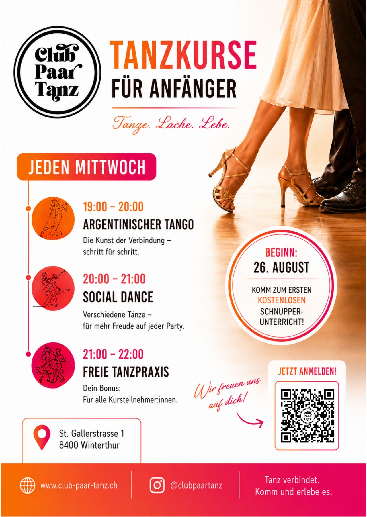 Soziale Paartänze für Anfänger