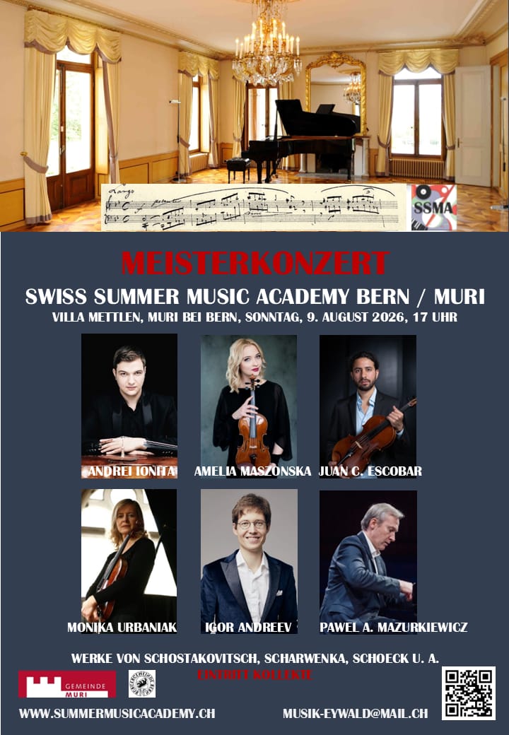 Master Class Concert of the Swiss Summer Music Academy Bern 2026